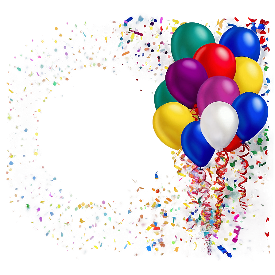 Confetti Explosion Birthday Banner Png Gpi17