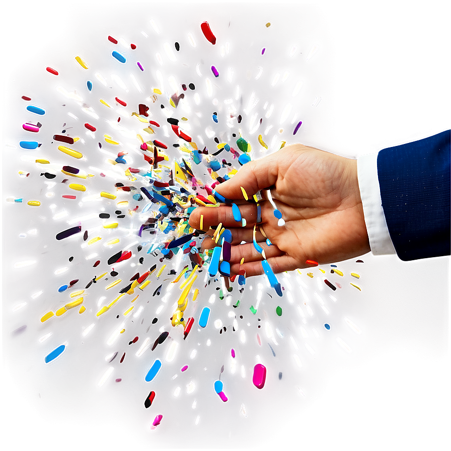 Confetti Splash Effect Png 06282024