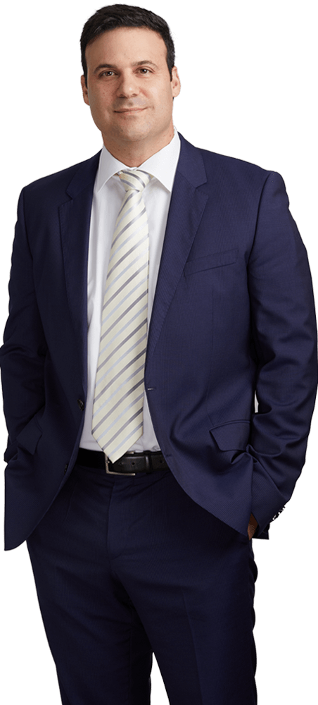 Confident Businessmanin Blue Suit PNG with transparent background