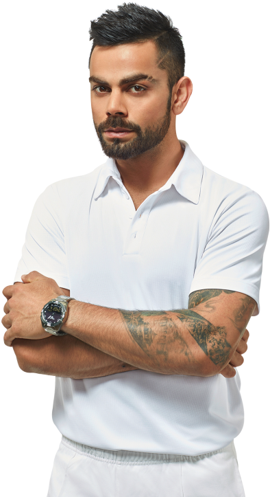 Confident Manin White Polo Shirt