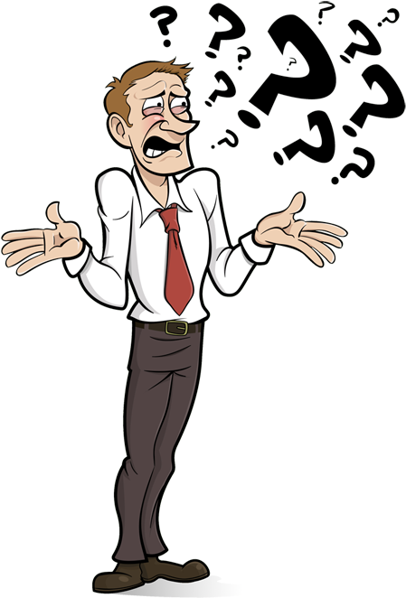 Confused Man Cartoon, HD Png Download PNG with transparent background