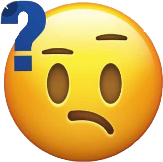 Confused Emoji - Emoji Question Mark Png, Transparent Png PNG with transparent background