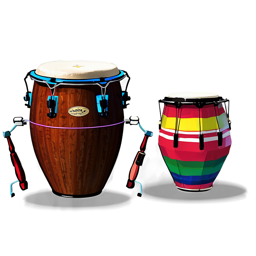 Conga Drums Pair Png 05242024