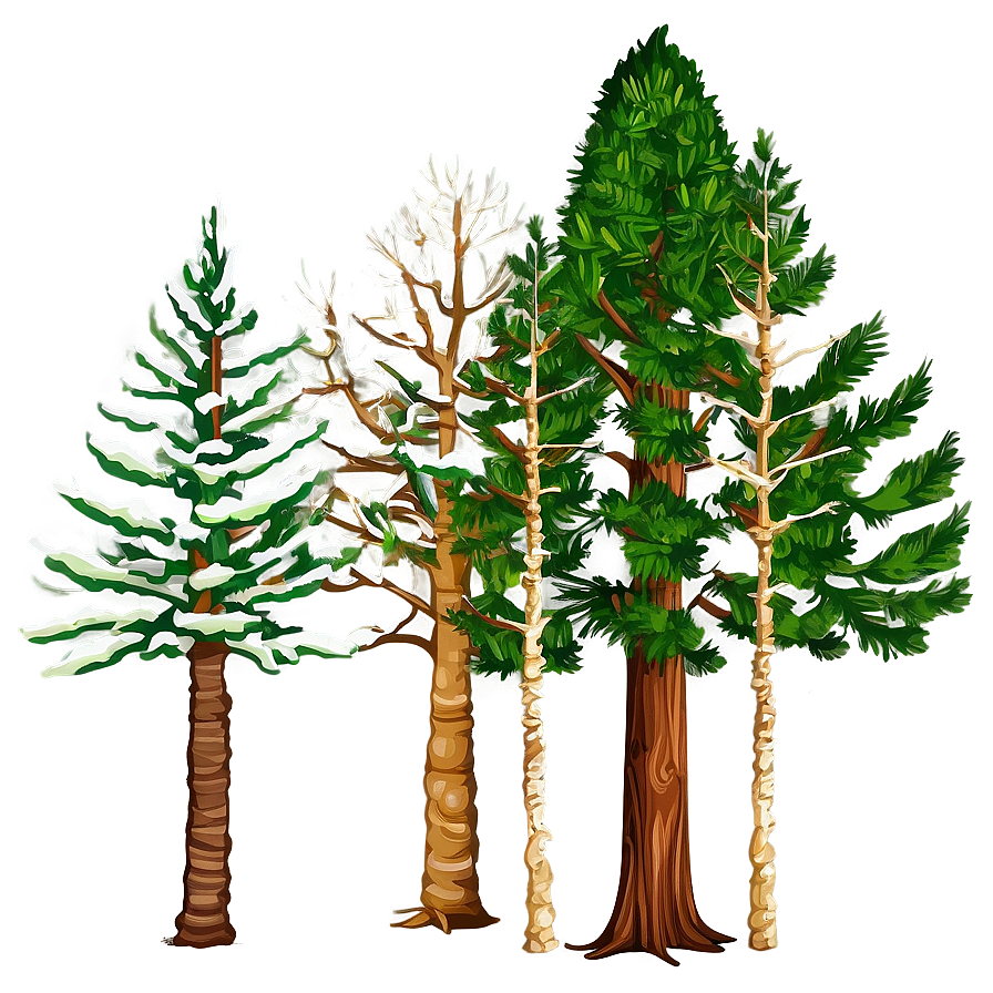 Coniferous Tree Elevation Png 06262024