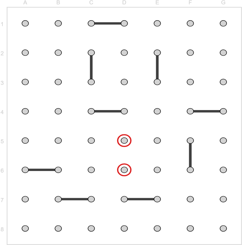 Connect Dots Game Board