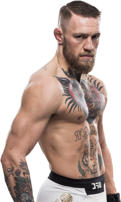 Conor Mc Gregor Tattooed Fighter Pose