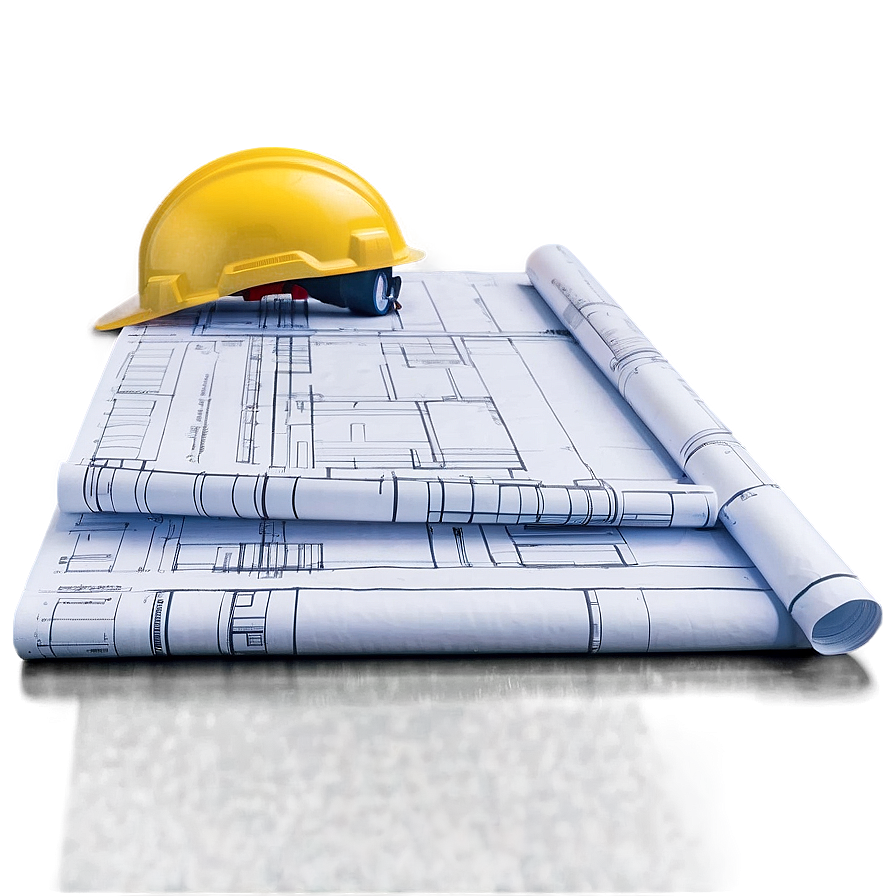 Construction Industry Blueprints PNG 06262024 PNG with transparent background
