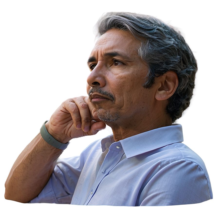 Contemplative Face PNG 87 PNG with transparent background