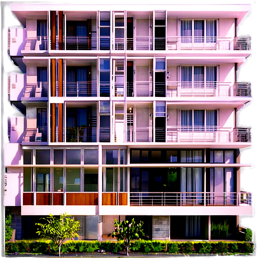 Contemporary Apartment Facade Png 05242024