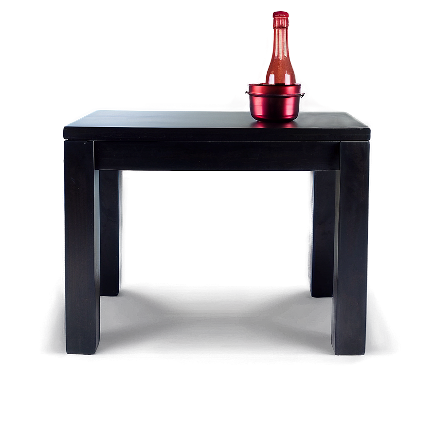 Contemporary Black Table Png 06262024