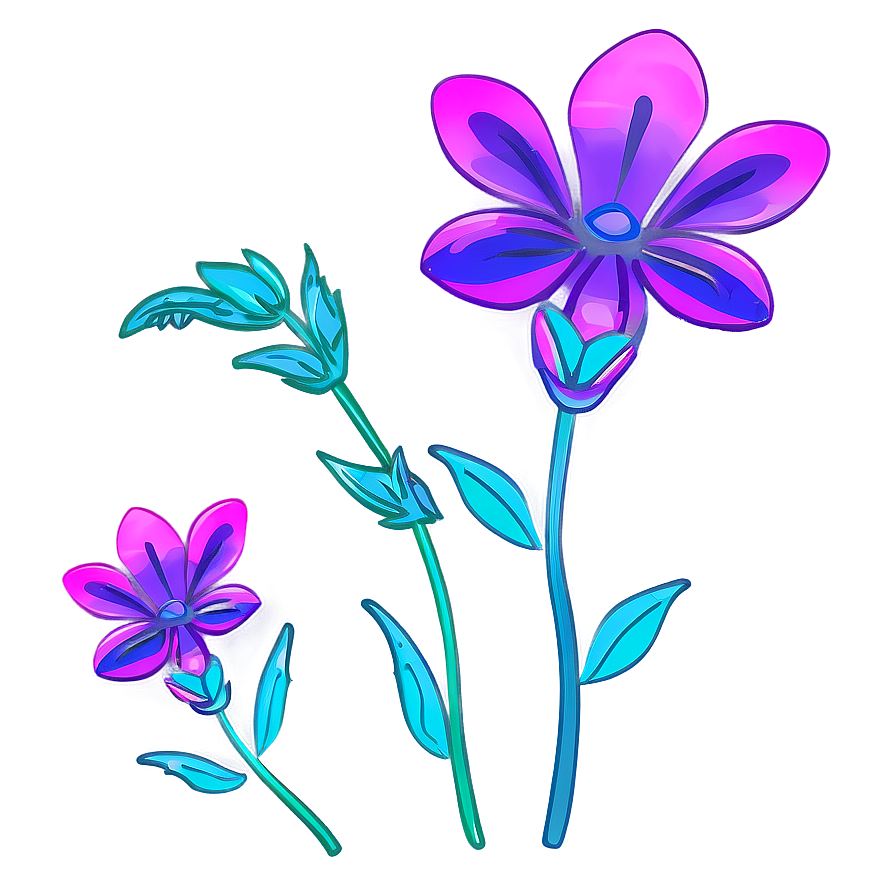 Contemporary Flower Outline Png Lyh92