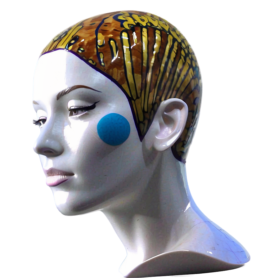 Contemporary Mannequin Head Art Png Jgi1