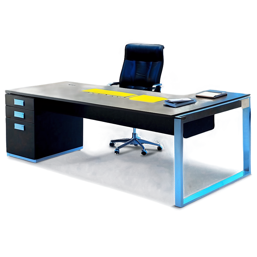 Contemporary Office Desk Png 06122024