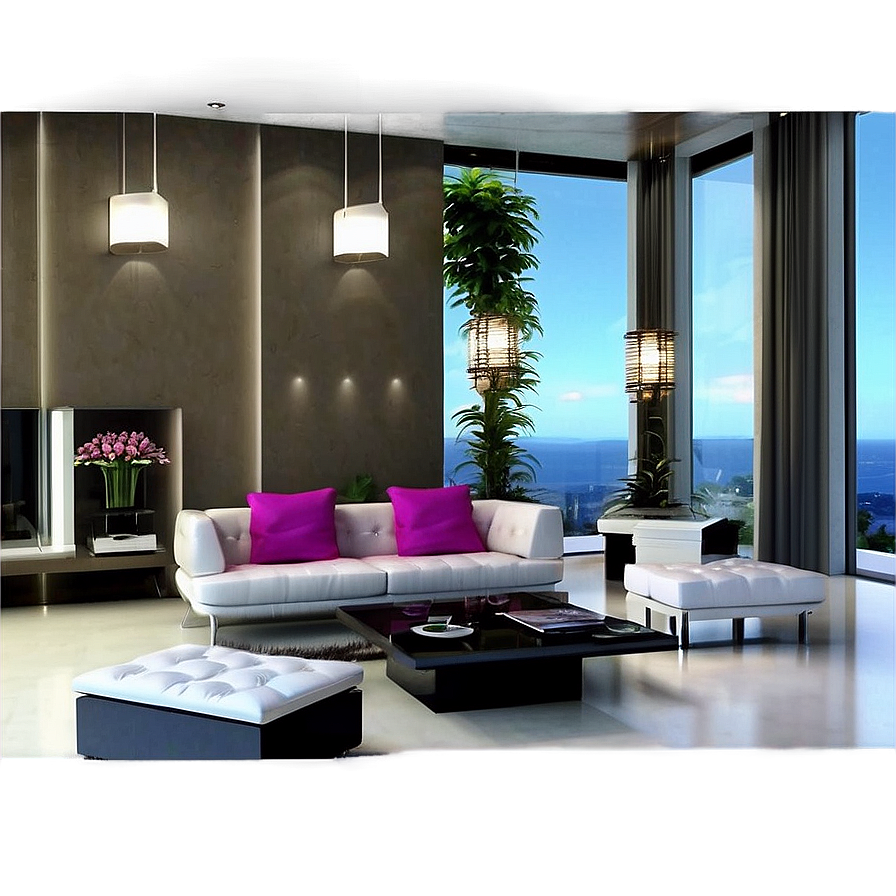 Contemporary Room Decor PNG 06122024 PNG with transparent background
