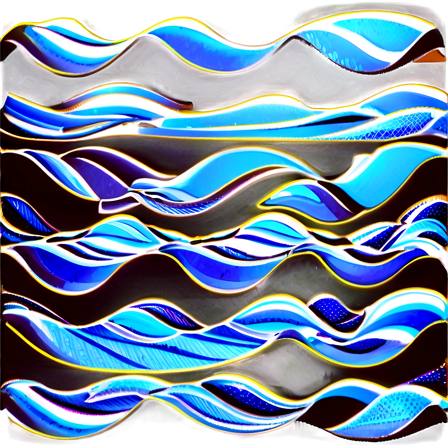 Contemporary Wave Pattern Png Vvq32