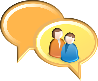 Conversation Bubble Icon PNG with transparent background