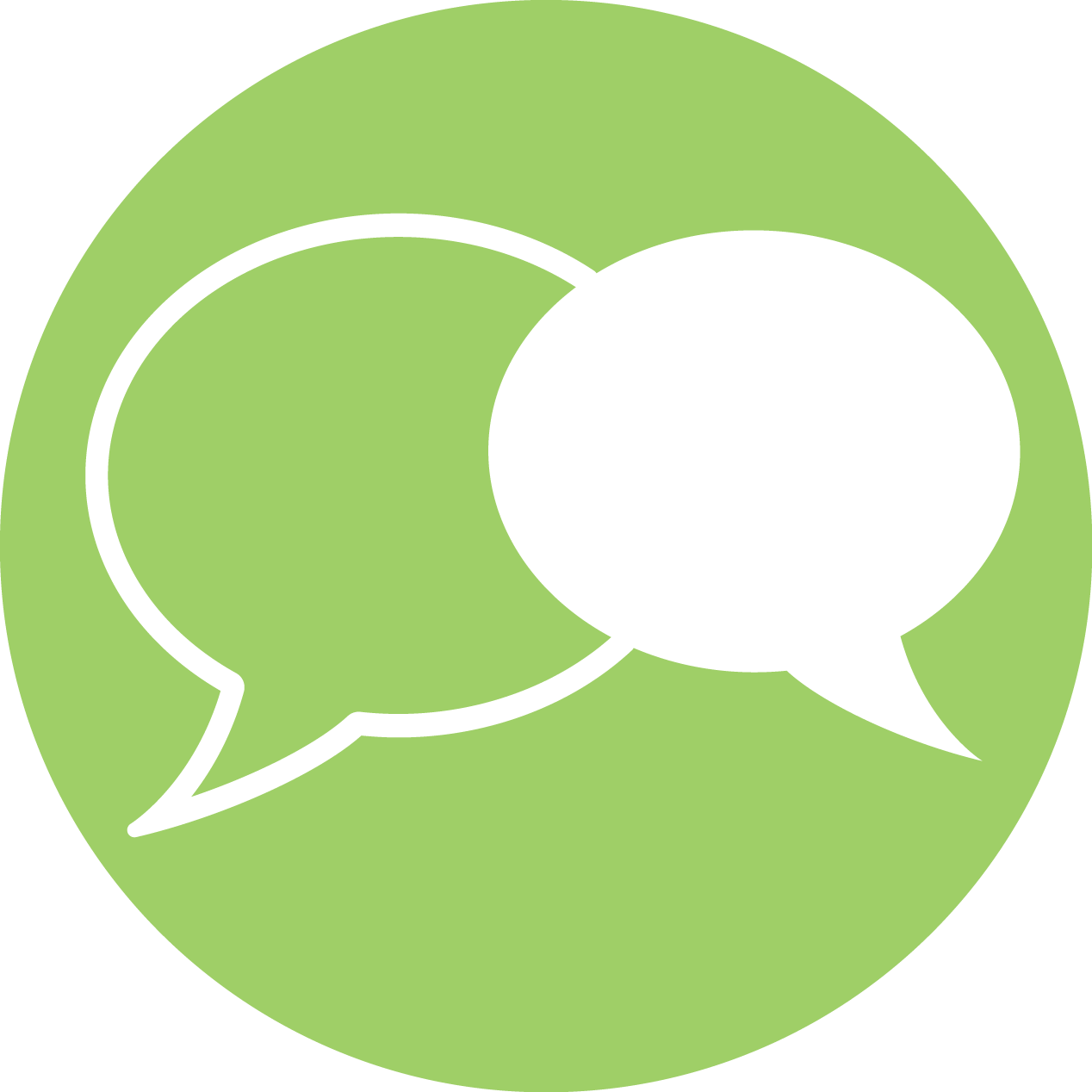 Conversation Bubbles Icon PNG with transparent background