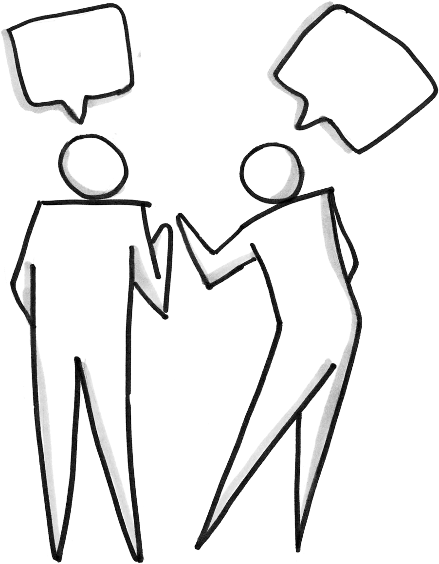 Conversation Sketch Dialogue PNG with transparent background