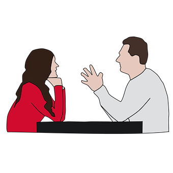 Conversationat Table Illustration