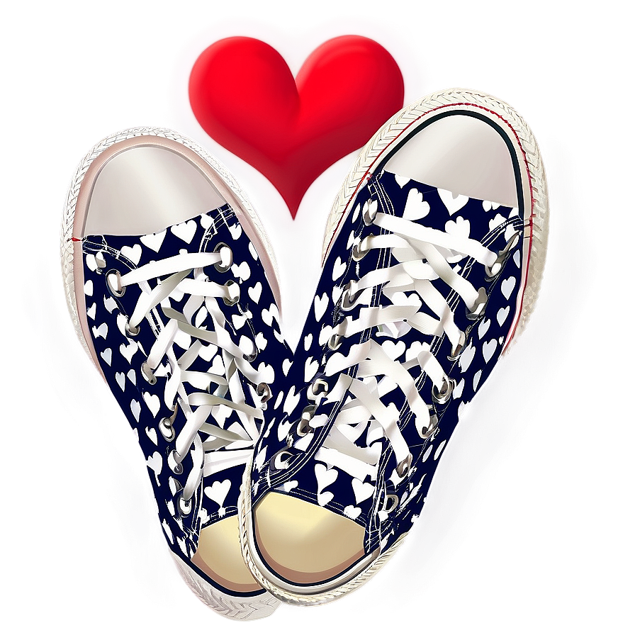 Converse With Heart Design Png Ver