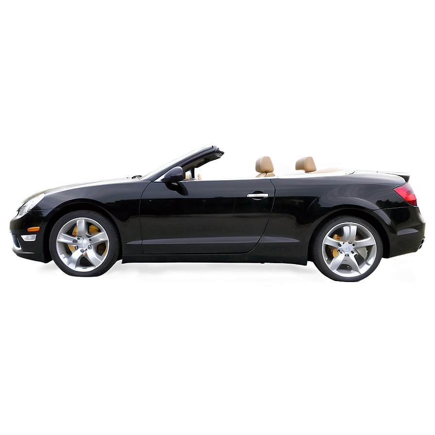 Convertible Black Car Png 06262024