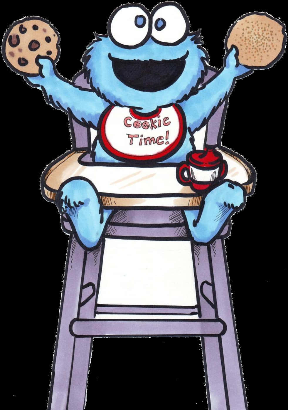 Cookie Monster Clipart Free Collection Transparent - Sesame Street Clipart Cookie Monster, HD Png Download PNG with transparent background