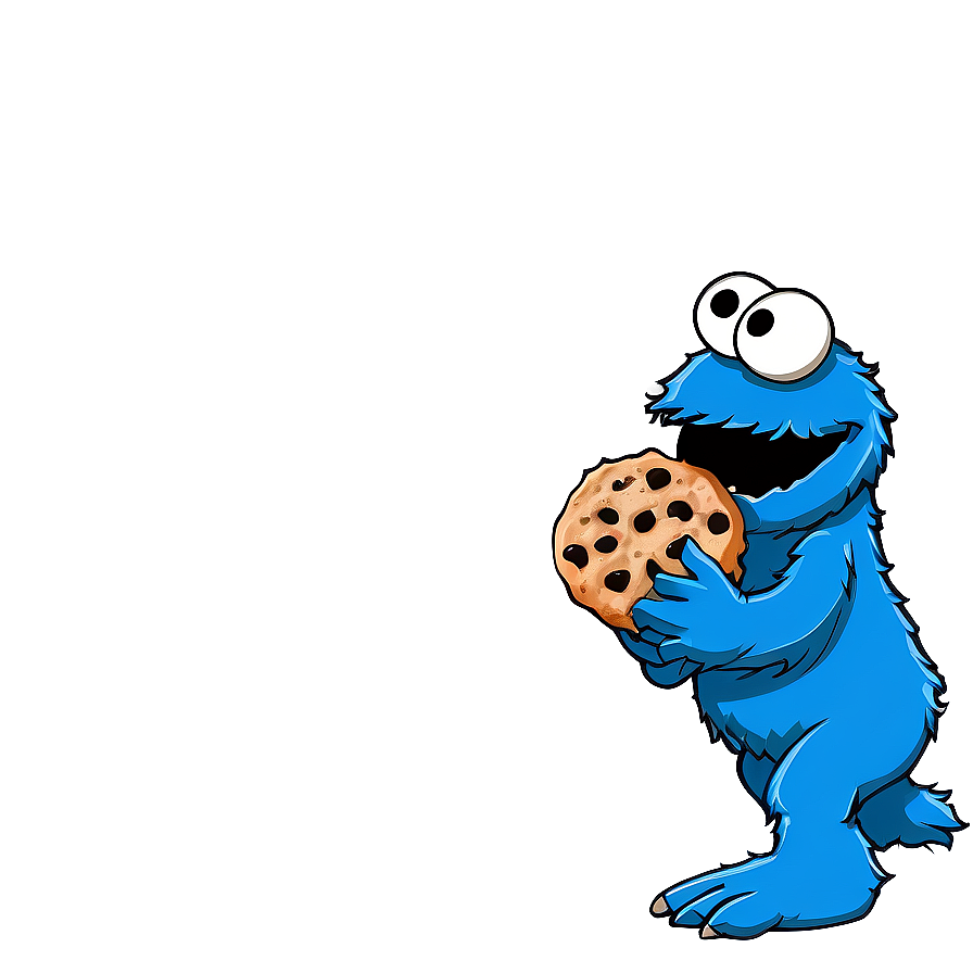Cookie Monster Eating Cookie PNG ydx5 PNG with transparent background