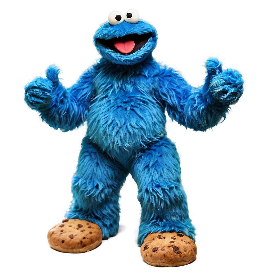 Cookie Monster Mascot PNG cvc PNG with transparent background