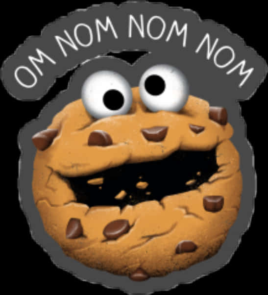 Cookie_ Monster_ Om_ Nom_ Nom_ Graphic