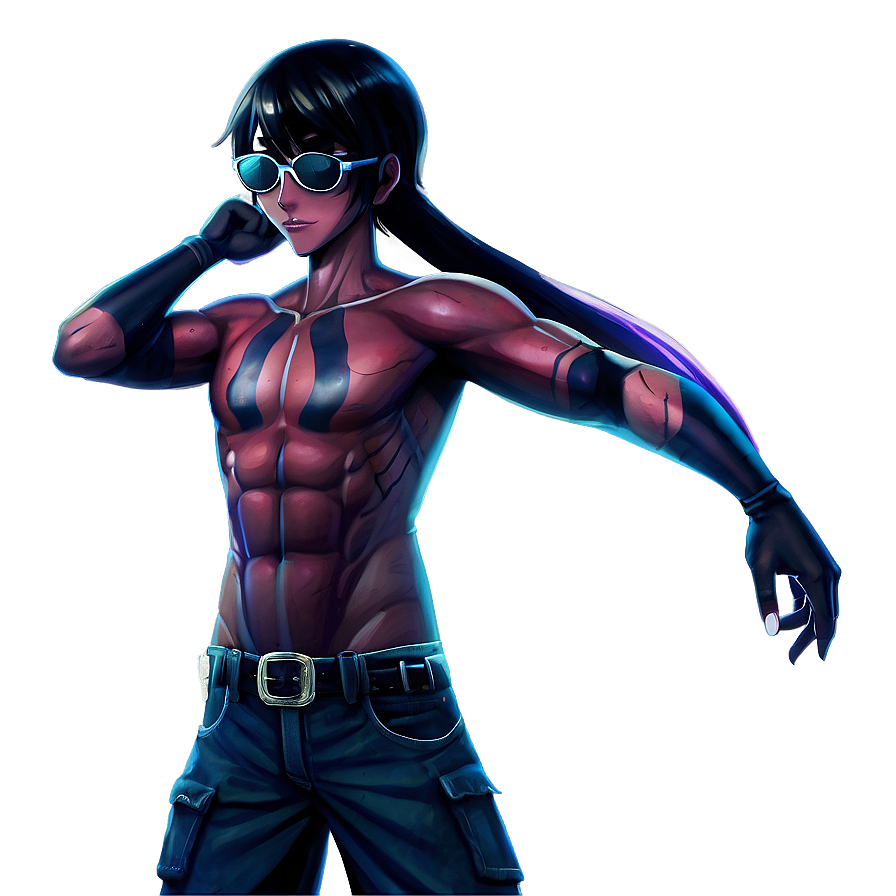 Cool Anime Character With Sunglasses Png Shb