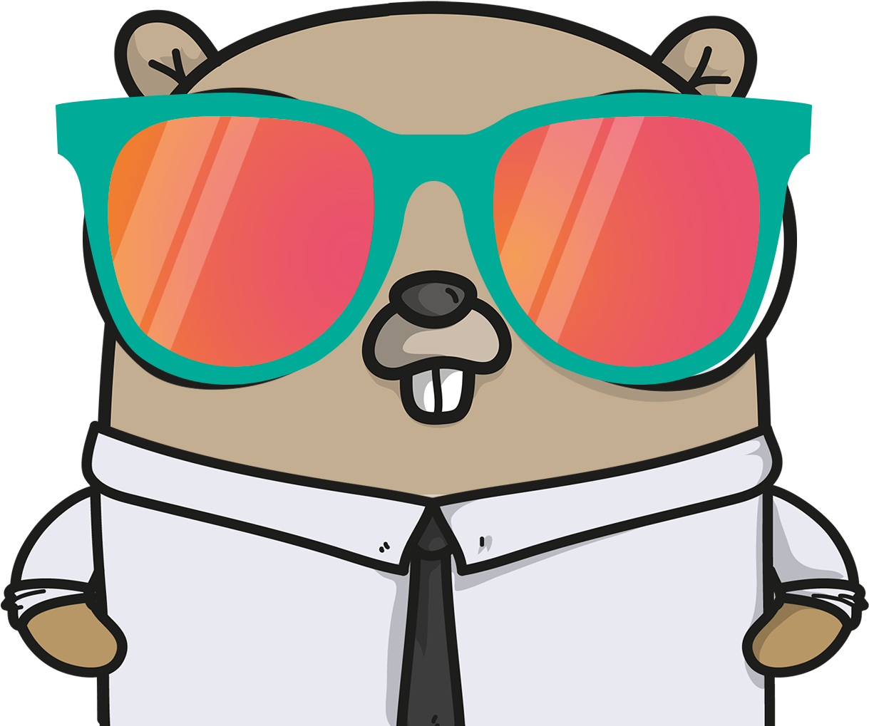 Cool Bear Cartoon Character