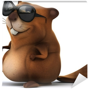 Cool Beaver Cartoon Character