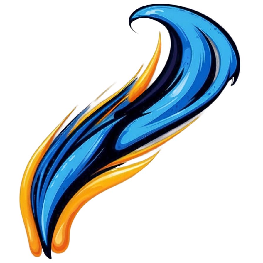 Cool Blue Flame Illustration PNG elv21 PNG with transparent background