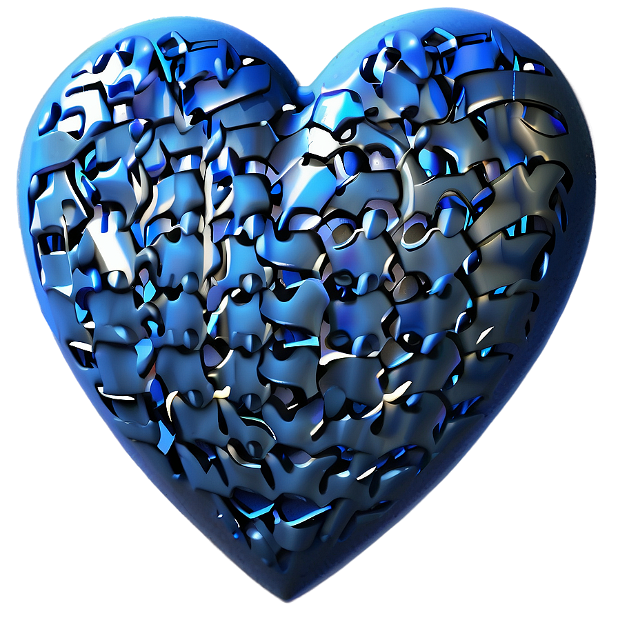 Cool Blue Heart Emoji Png 06272024