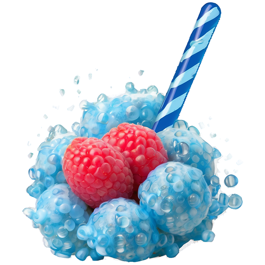 Cool Blue Raspberry Treat Png Gih52