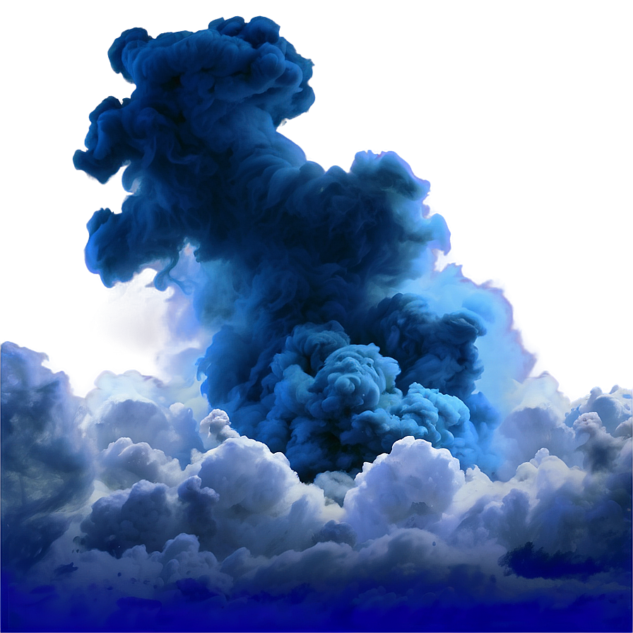 Cool Blue Smoke PNG ftt PNG with transparent background