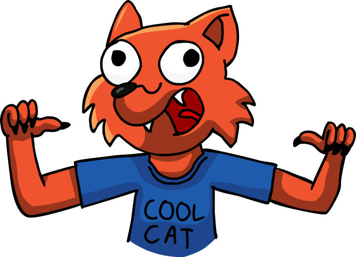 Cool Cat Cartoon Character