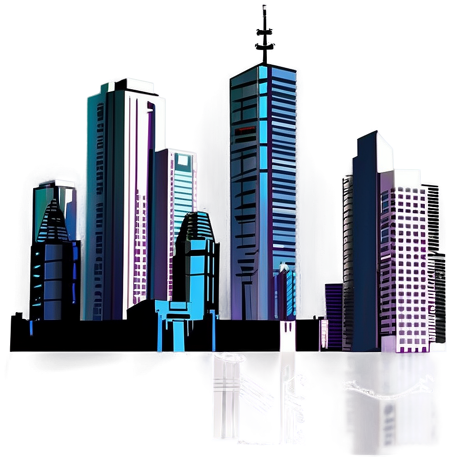 Cool Cyberpunk Cityscape PNG ejv PNG with transparent background