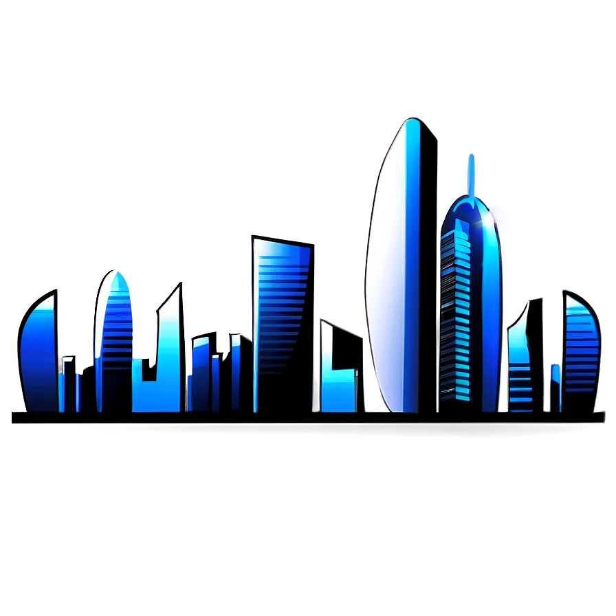 Cool Futuristic City PNG psi PNG with transparent background