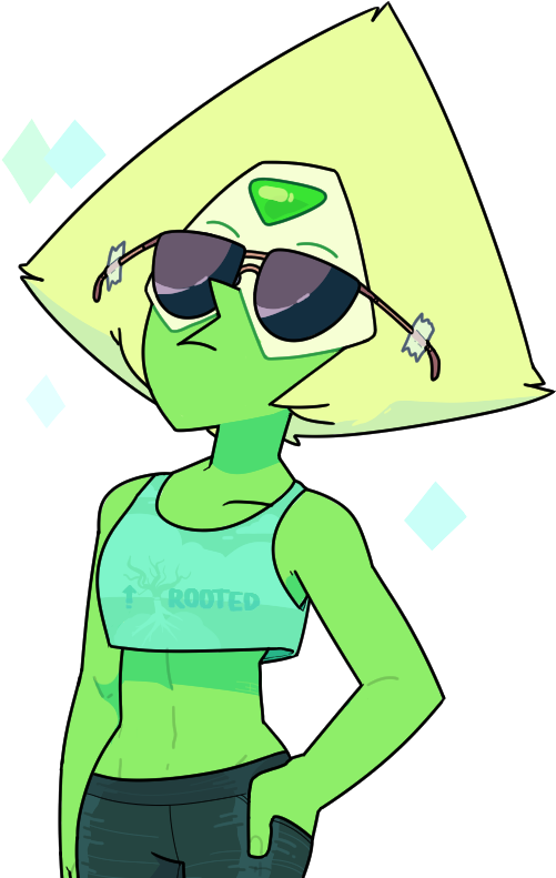 Cool Green Alien Crop Top