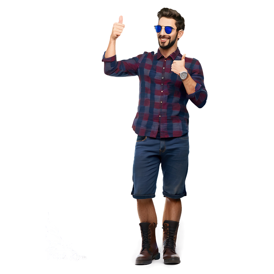 Cool Guy Thumbs Up Emoji Png Cmq