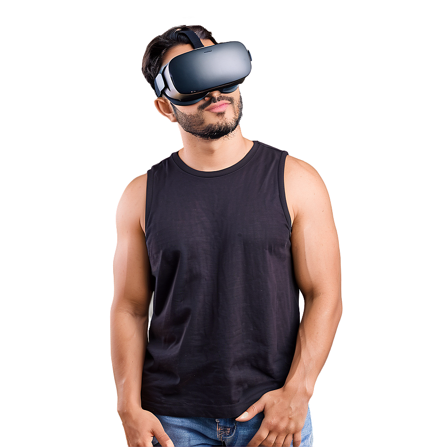 Cool Guy With Virtual Reality Png 06252024