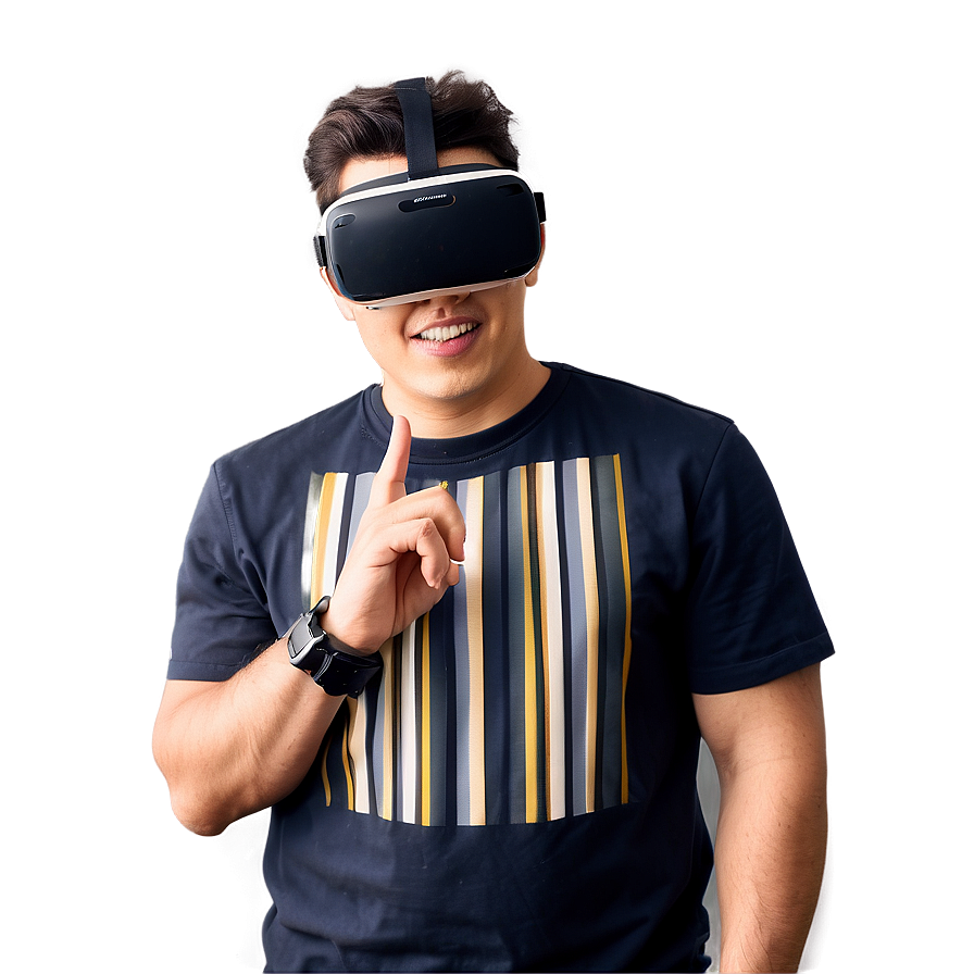 Cool Guy With Virtual Reality Png 06252024