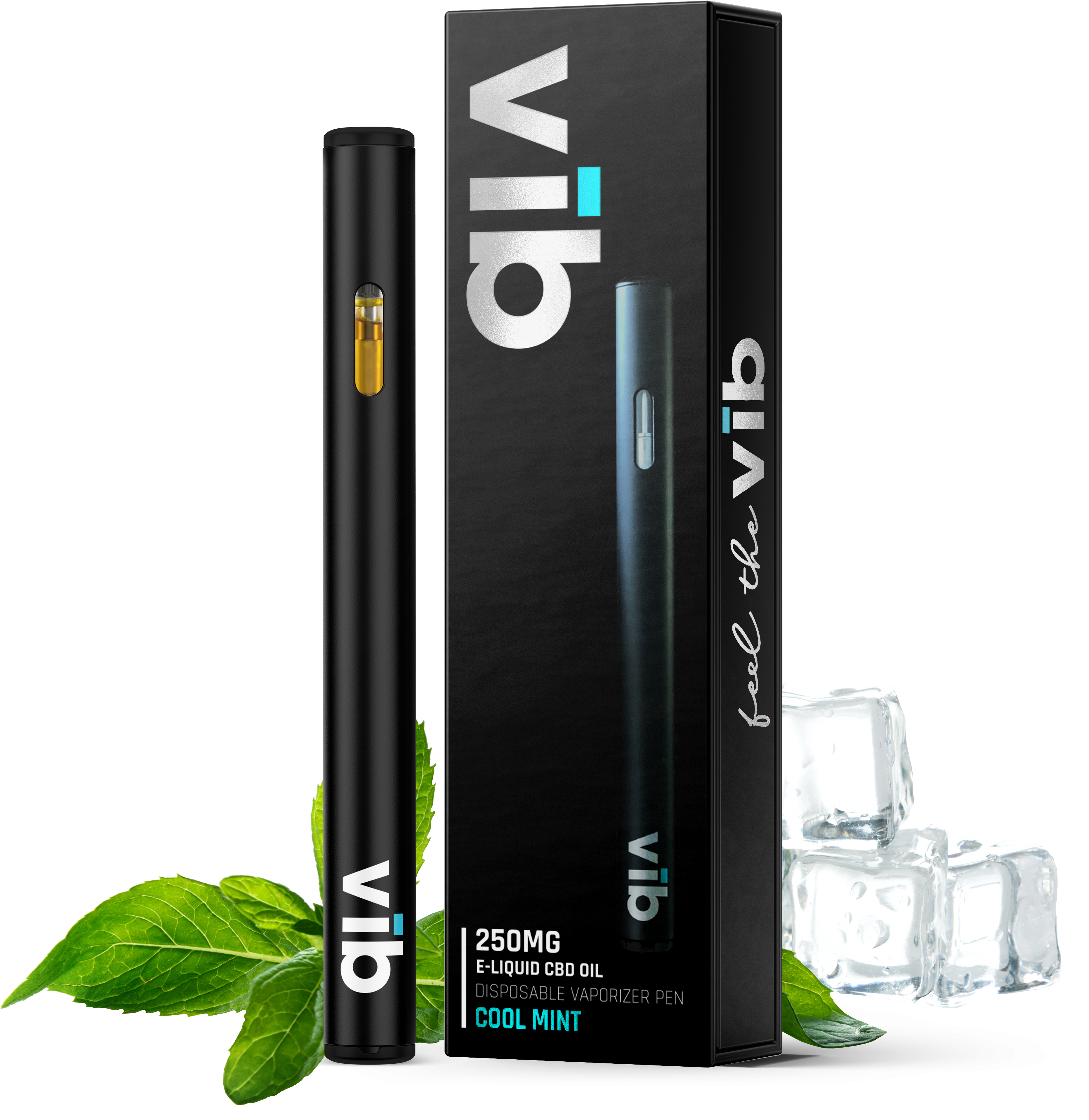 Cool Mint C B D Oil Vape Pen Product Presentation