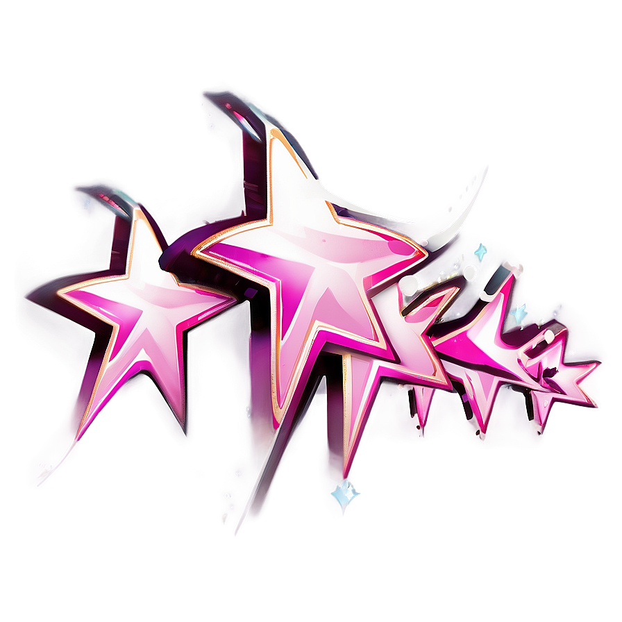 Cool Pink Stars Png 52