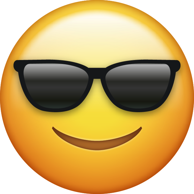 Cool Smiling Emojiwith Sunglasses