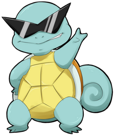 Cool Squirtle With Sunglasses