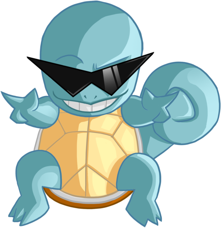 Cool Squirtle With Sunglasses