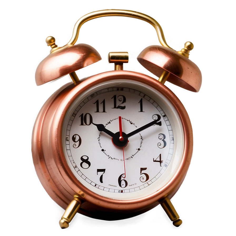 Copper Alarm Clock Png 4