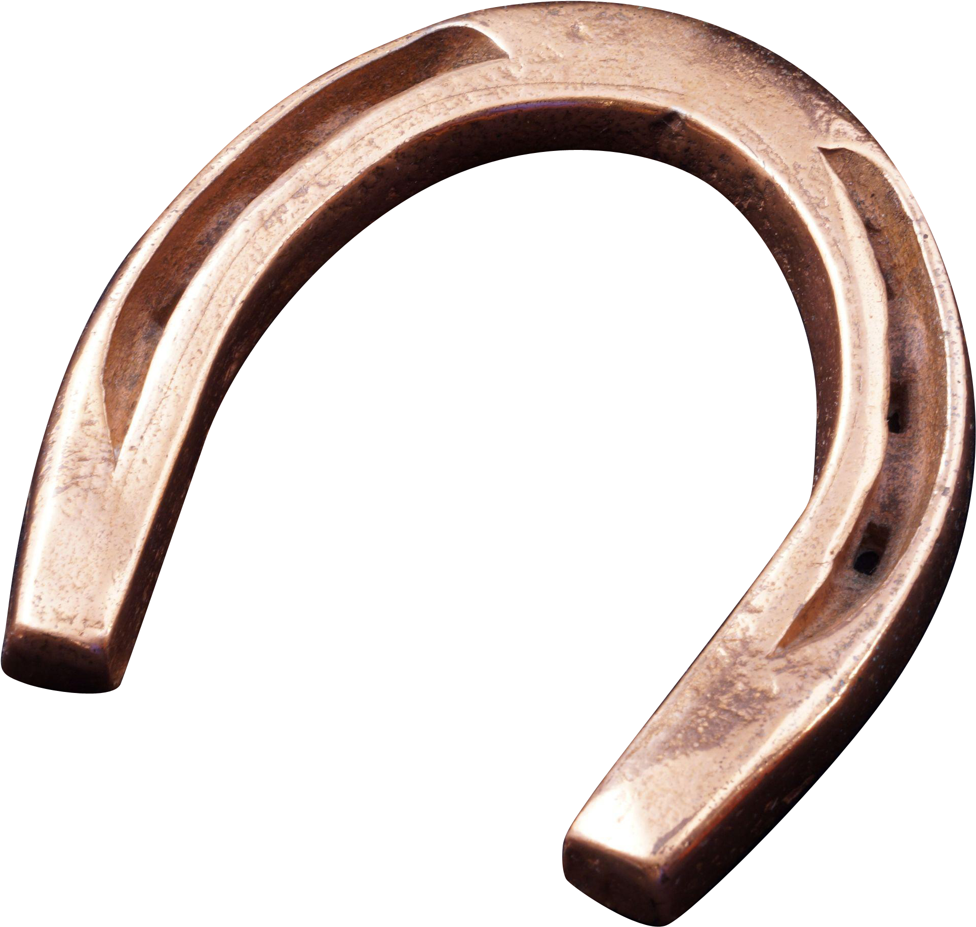 Copper Horseshoe Isolated